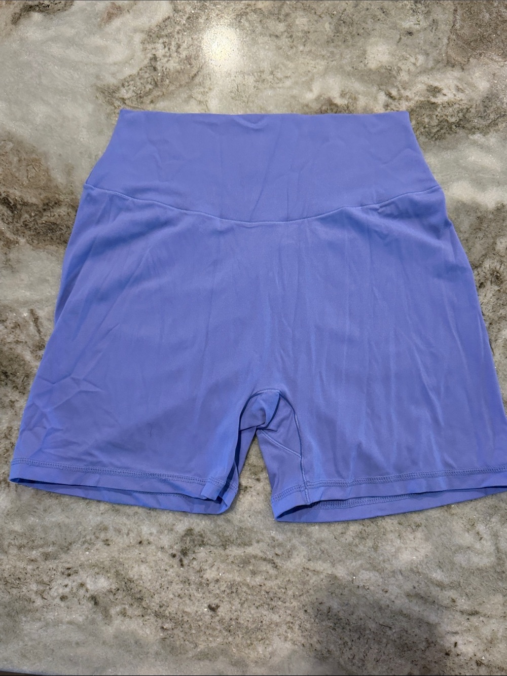 High-Waist Women's Booty Scrunch Active Shorts in Periwinkle